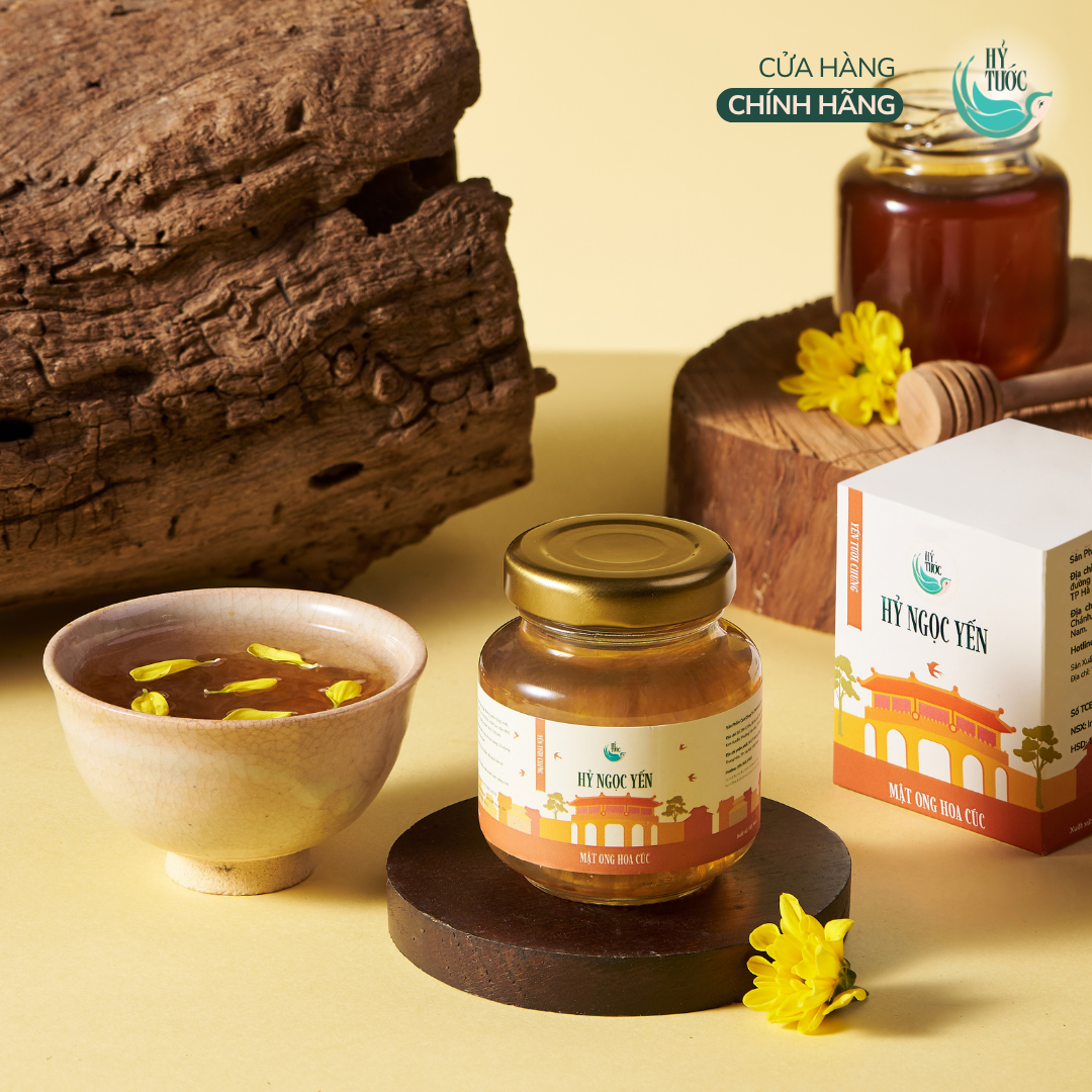 Yến chưng sẵn vị Mật ong & Hoa cúc, 8 gram yến tươi, hũ 75ml