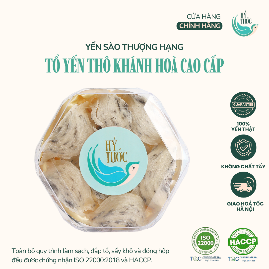 Tổ Yến Thô Khánh Hòa Cao Cấp - Hộp 50G, 100G