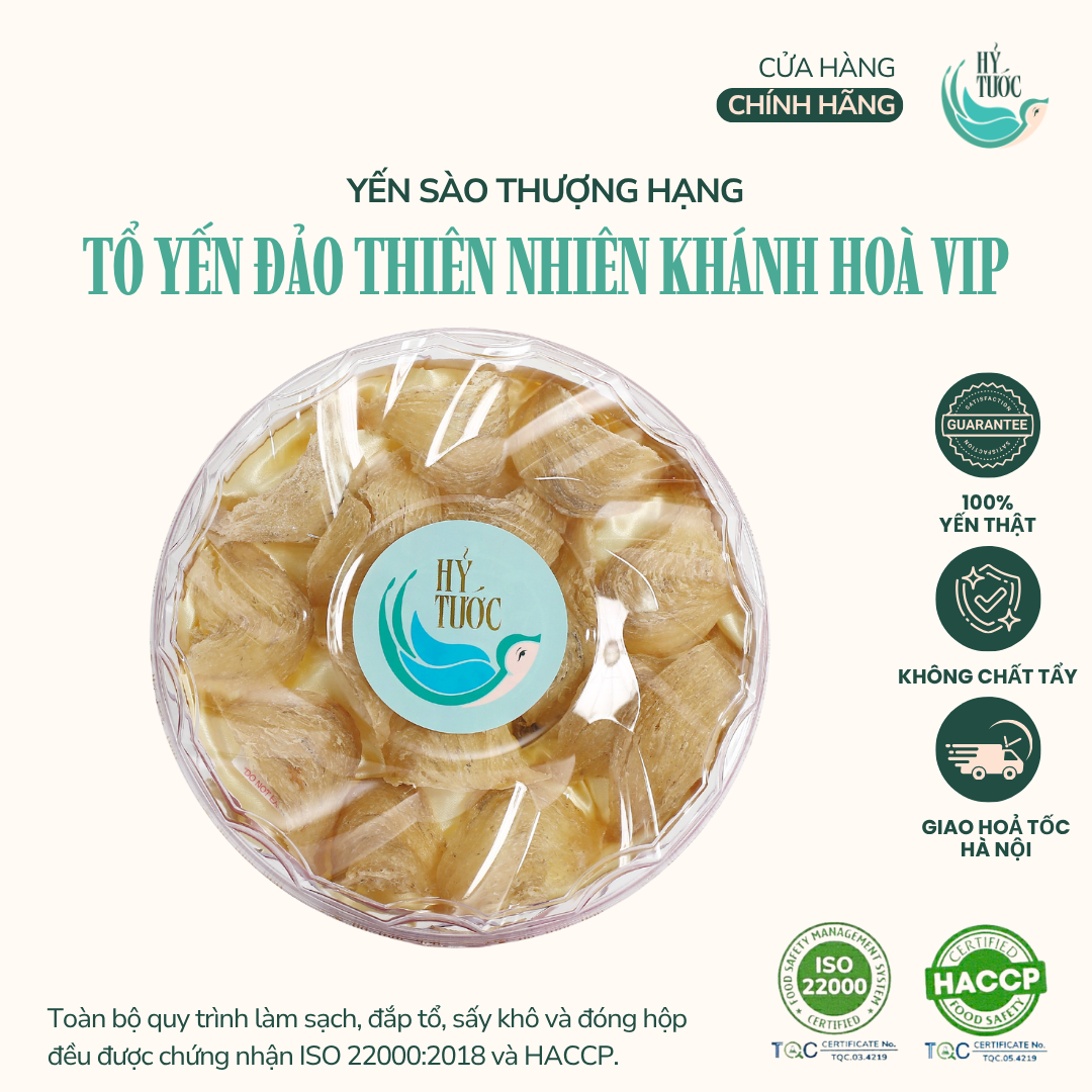 Tổ Yến Đảo Thiên Nhiên Khánh Hoà Nguyên Chất Thượng Hạng - Hộp 100G