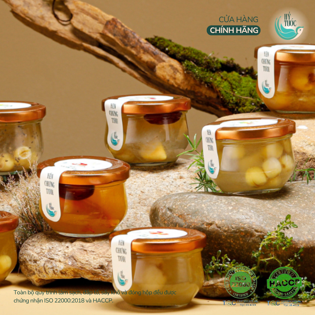 Yến Chưng Tươi Vị Bạch Quả và Táo Đỏ, Hũ 100ml, 150ml