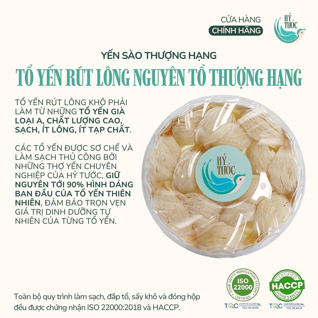 Tổ Yến Rút Lông Loại Thượng Hạng