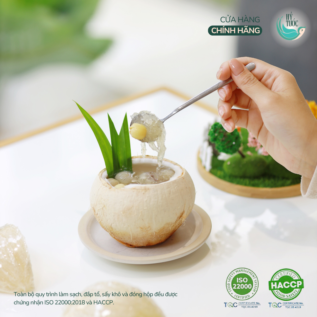Yến Chưng Tươi Vị Nước Dừa, Long Nhãn, Hạt Sen Hũ 100ml, 150ml