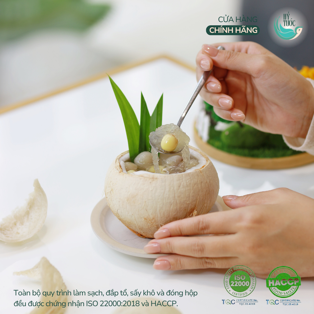 Yến Chưng Tươi Vị Nước Dừa, Long Nhãn, Hạt Sen Hũ 100ml, 150ml