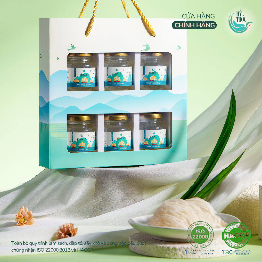 Yến chưng sẵn vị Đường Stevia, Cỏ ngọt và Lá dứa, 8 Gram Yến Tươi, Hũ 75ml (ăn kiêng)
