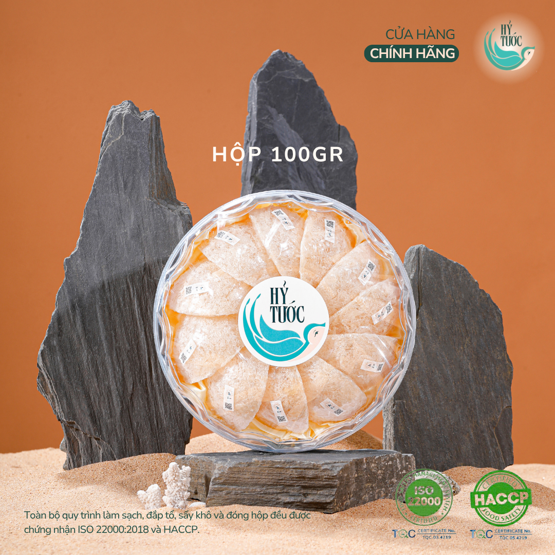 Tổ Yến Tinh Chế Xơ Mướp (100% Bụng Tổ Yến) - Hộp 10g, 20g, 30g, 50g, 100g