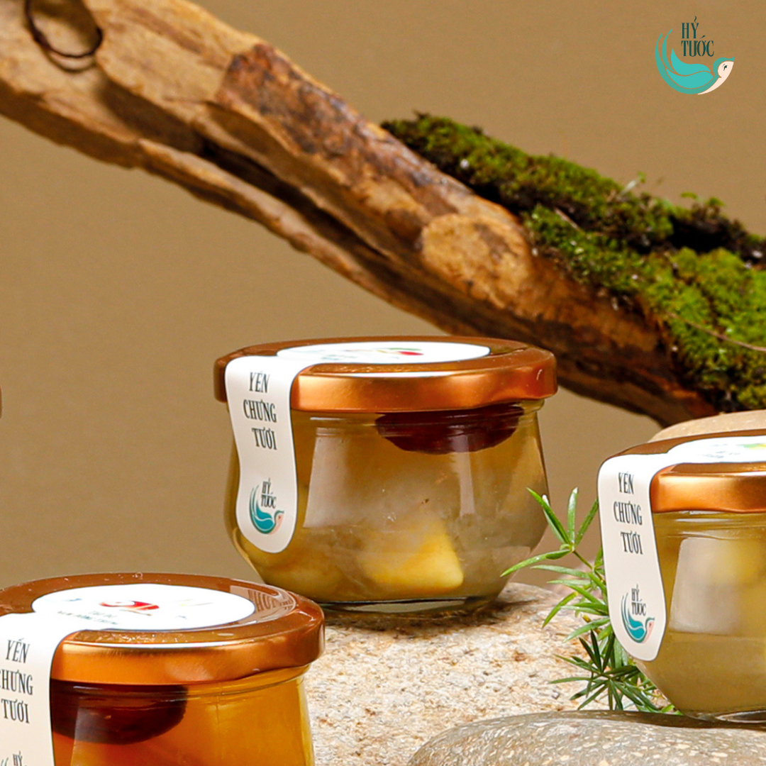 Yến Chưng Tươi Vị Bạch Quả & Táo Đỏ