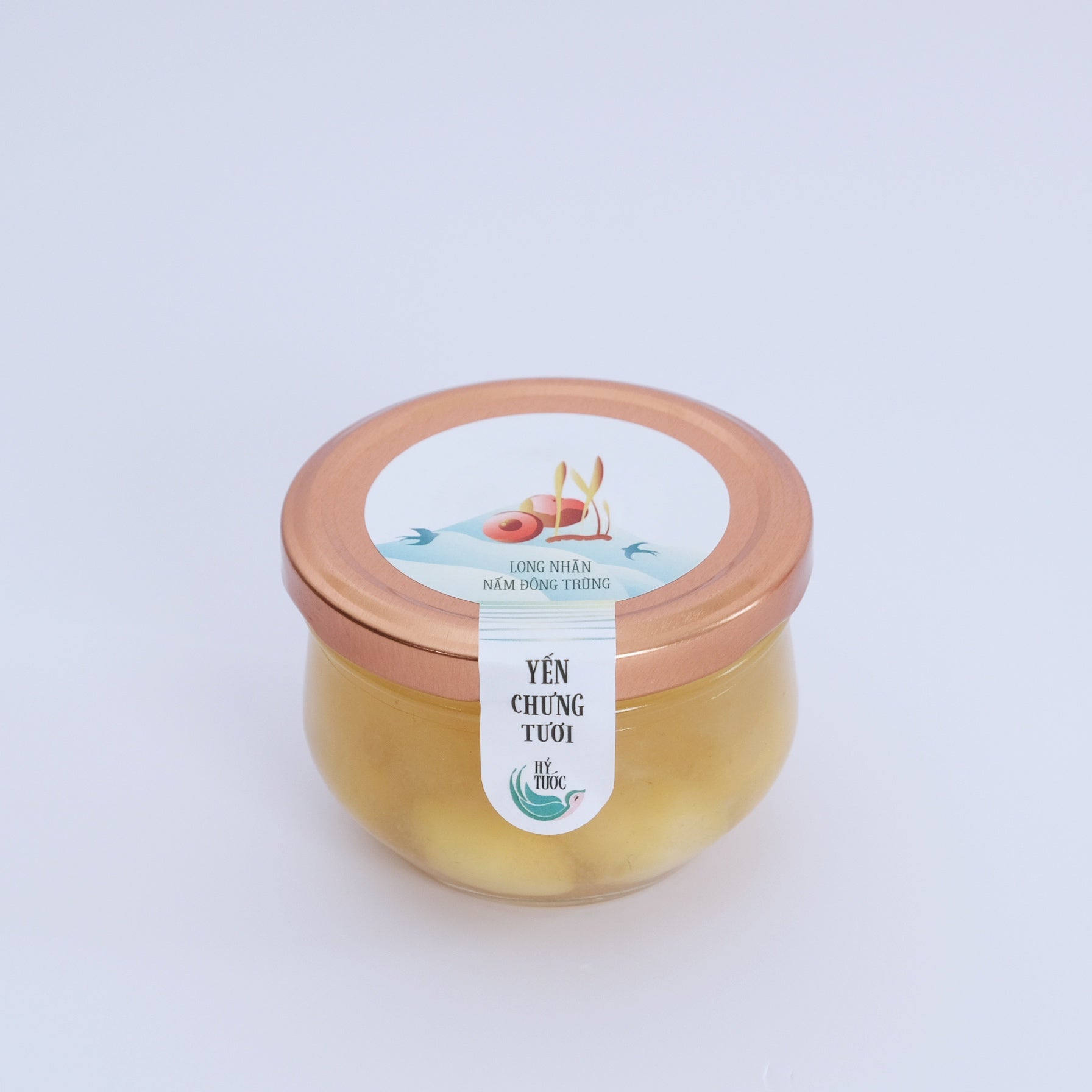 Yến Chưng Tươi Vị Long Nhãn & Nấm Đông Trùng