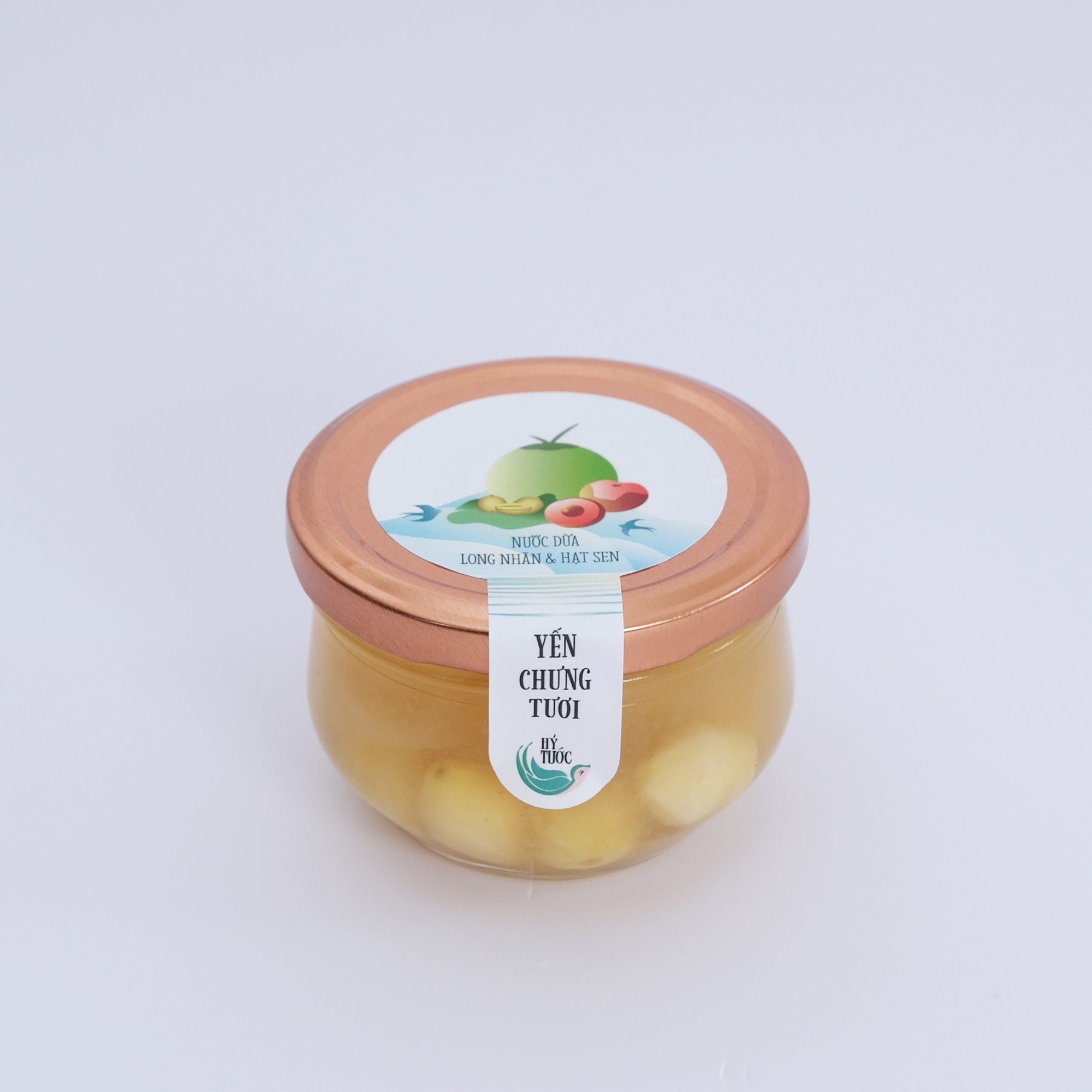 Yến Chưng Tươi Vị Dừa - Long Nhãn - Hạt Sen