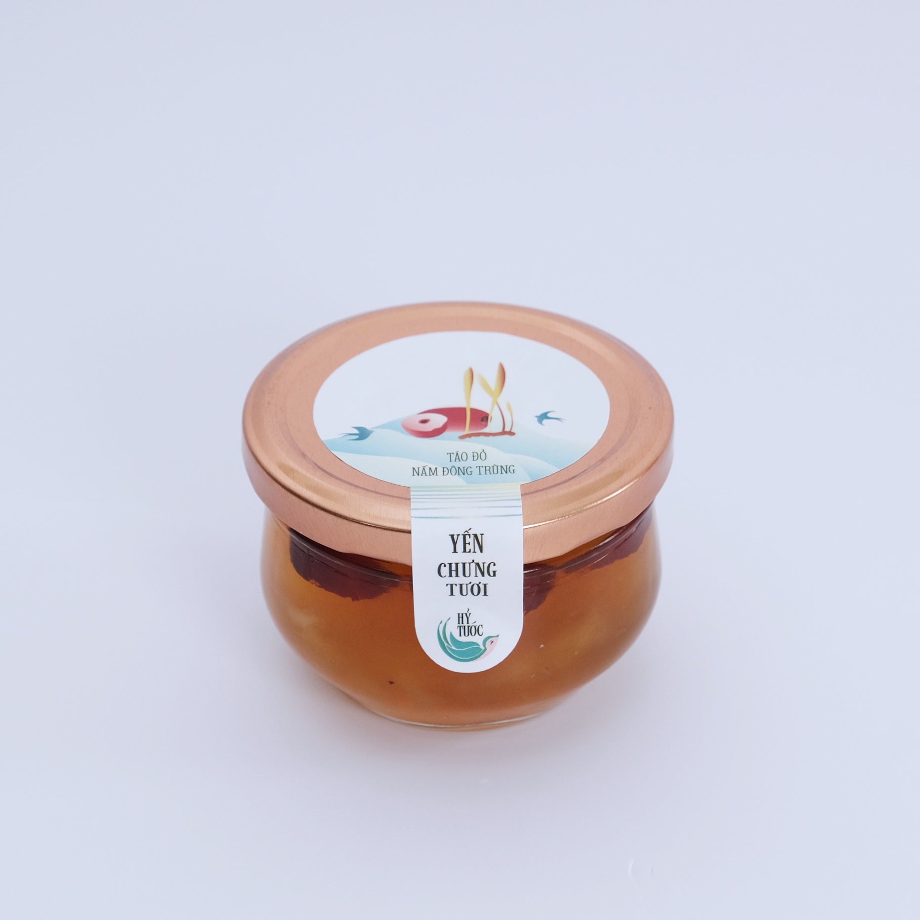 Yến Chưng Tươi Vị Táo Đỏ Và Nấm Đông Trùng