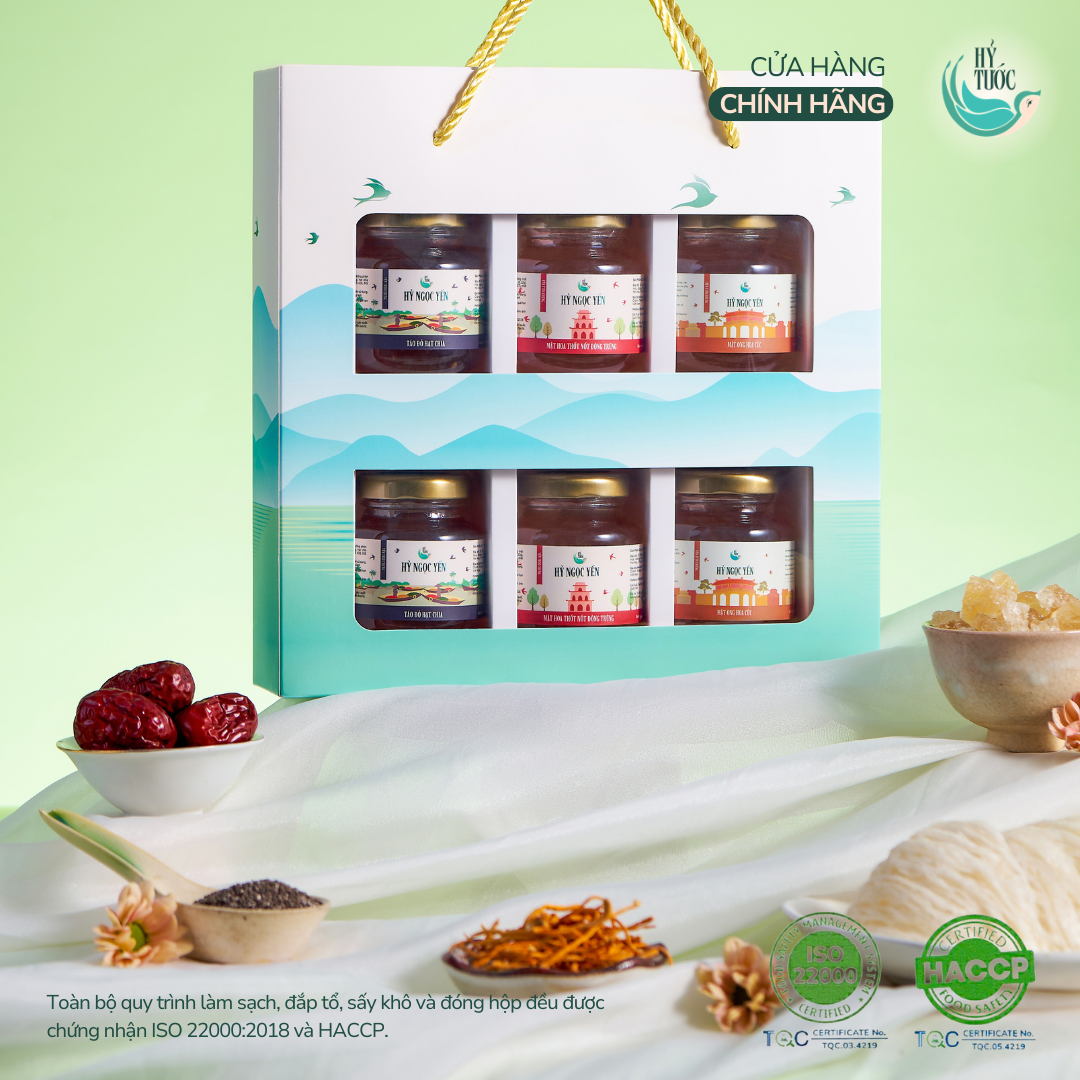 Yến chưng sẵn vị Mật ong & Hoa cúc, 8 gram yến tươi, hũ 75ml