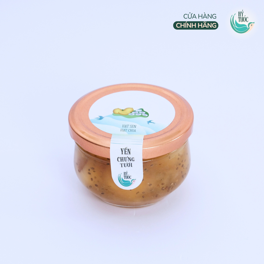 Yến Chưng Tươi Vị Hạt Sen và Hạt Chia Hũ 100ml, 150ml