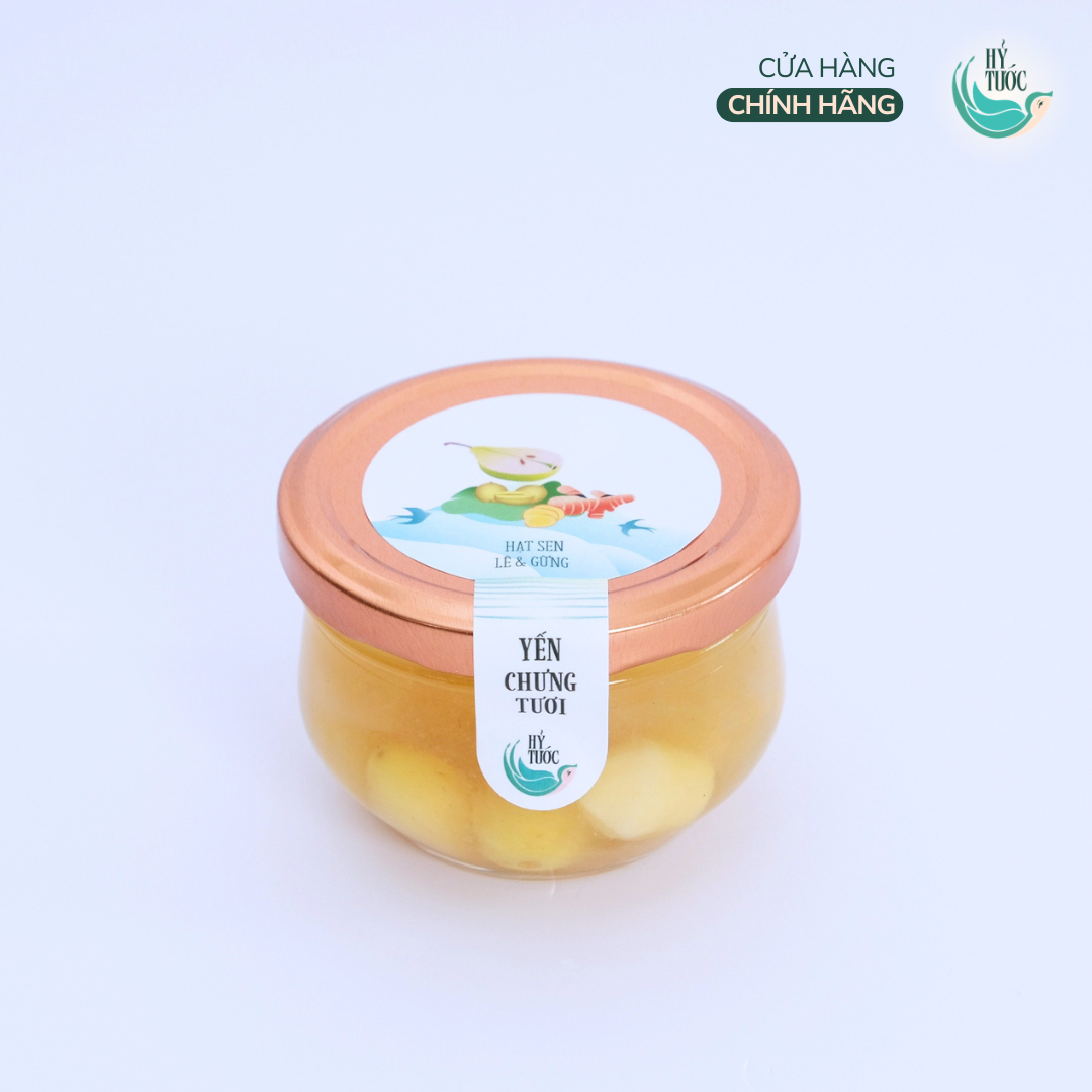Yến Chưng Tươi Vị Hạt Sen, Lê và Gừng, Hũ 100ml, 150ml