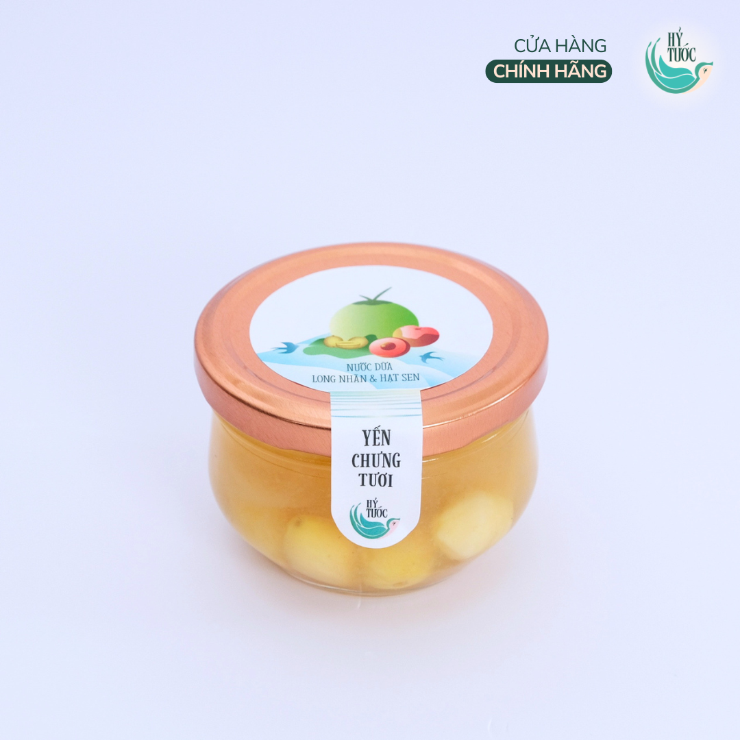 Yến Chưng Tươi Vị Nước Dừa, Long Nhãn, Hạt Sen Hũ 100ml, 150ml