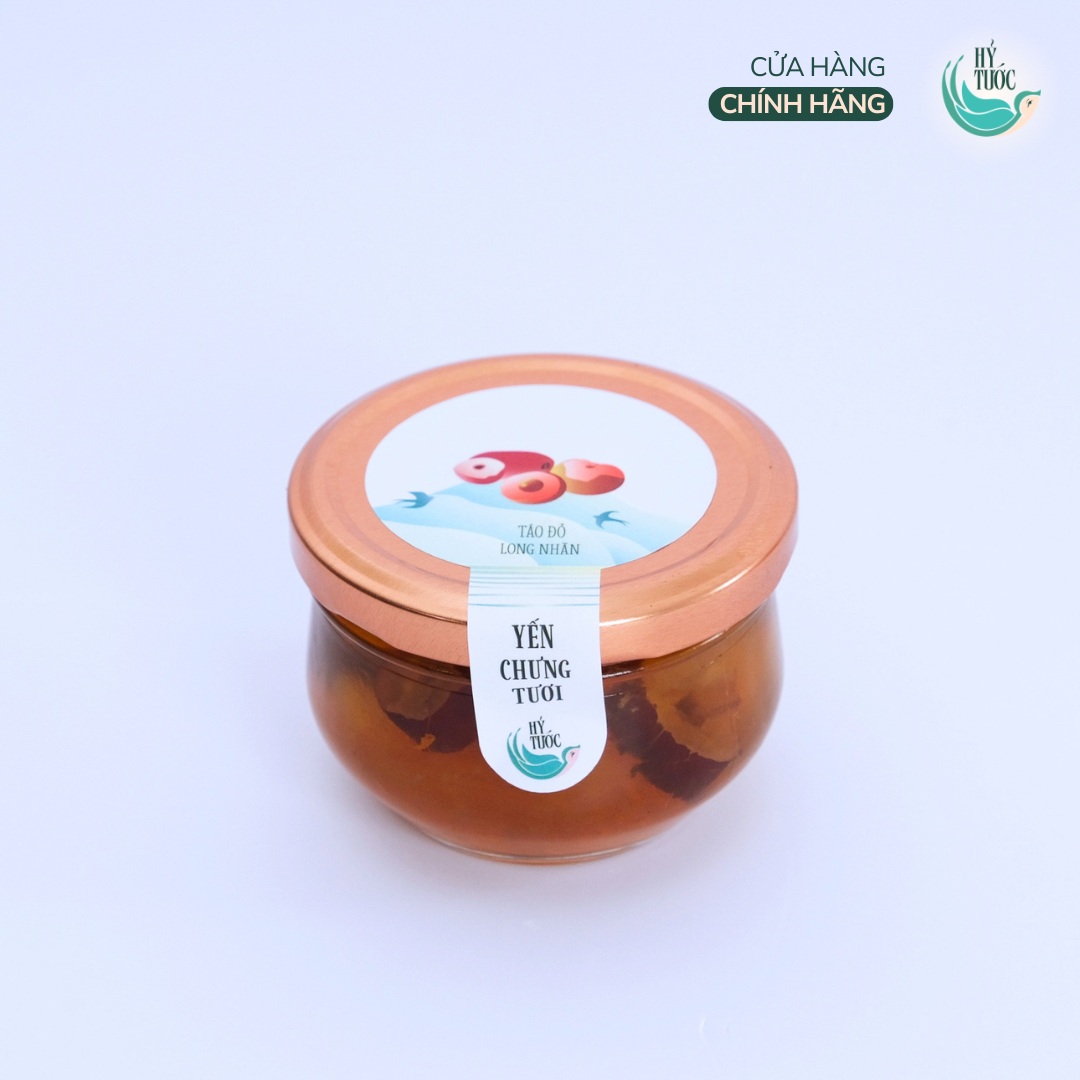 Yến Chưng Tươi Vị Táo Đỏ và Long Nhãn Hũ 100ml, 150ml